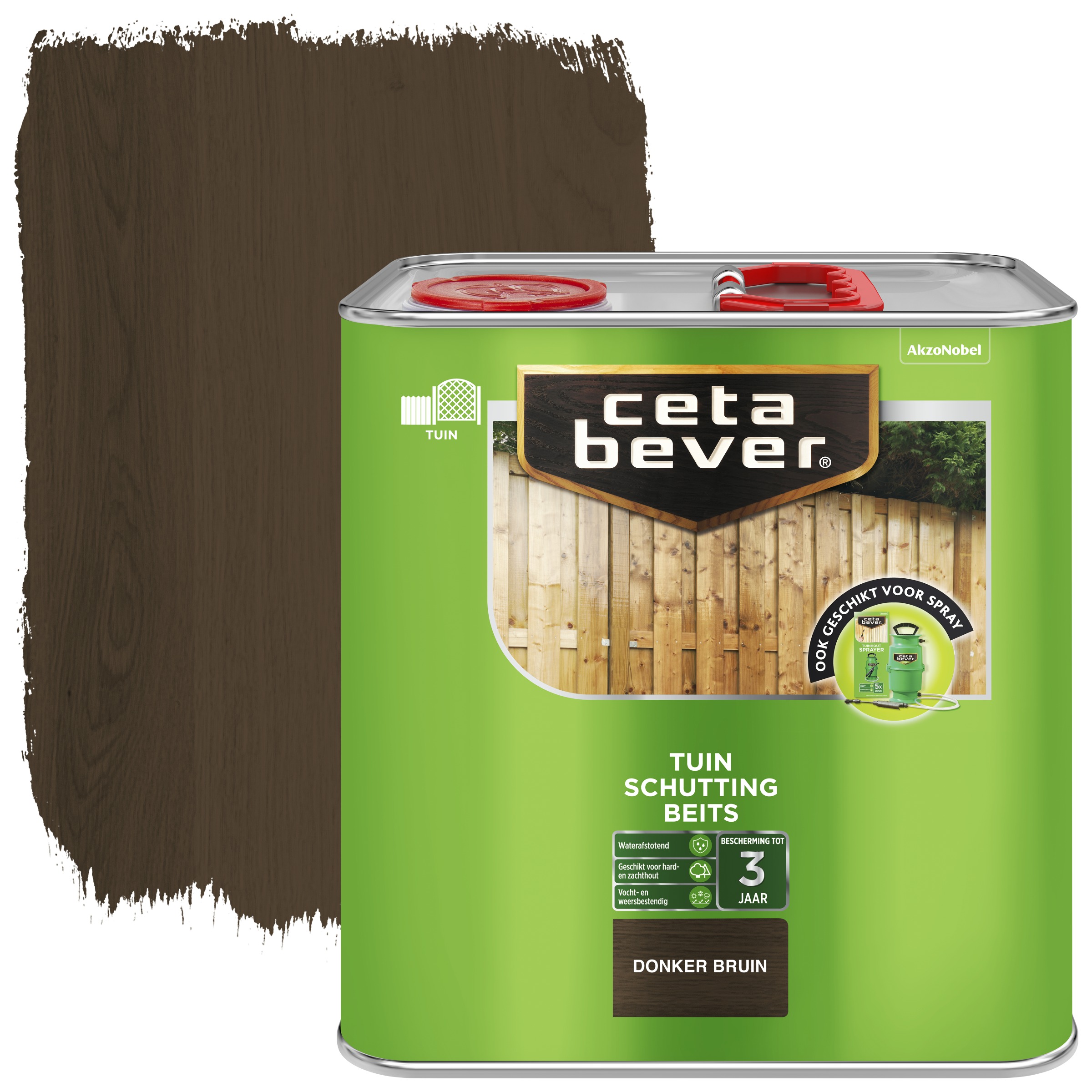 Cetabever Schuttingbeits Donker Bruin 25 cetabever kopen in de aanbieding