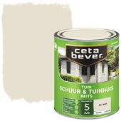 CetaBever Tuinbeits Schuur & Tuinhuis zijdeglans dekkend RAL 9001 crème wit 750 ml