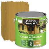 CetaBever Tuinbeits Schuur & Tuinhuis zijdeglans transparant grenen 2,5 liter