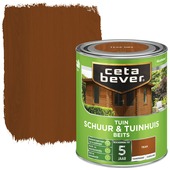 CetaBever Tuinbeits Schuur & Tuinhuis zijdeglans transparant teak 750 ml