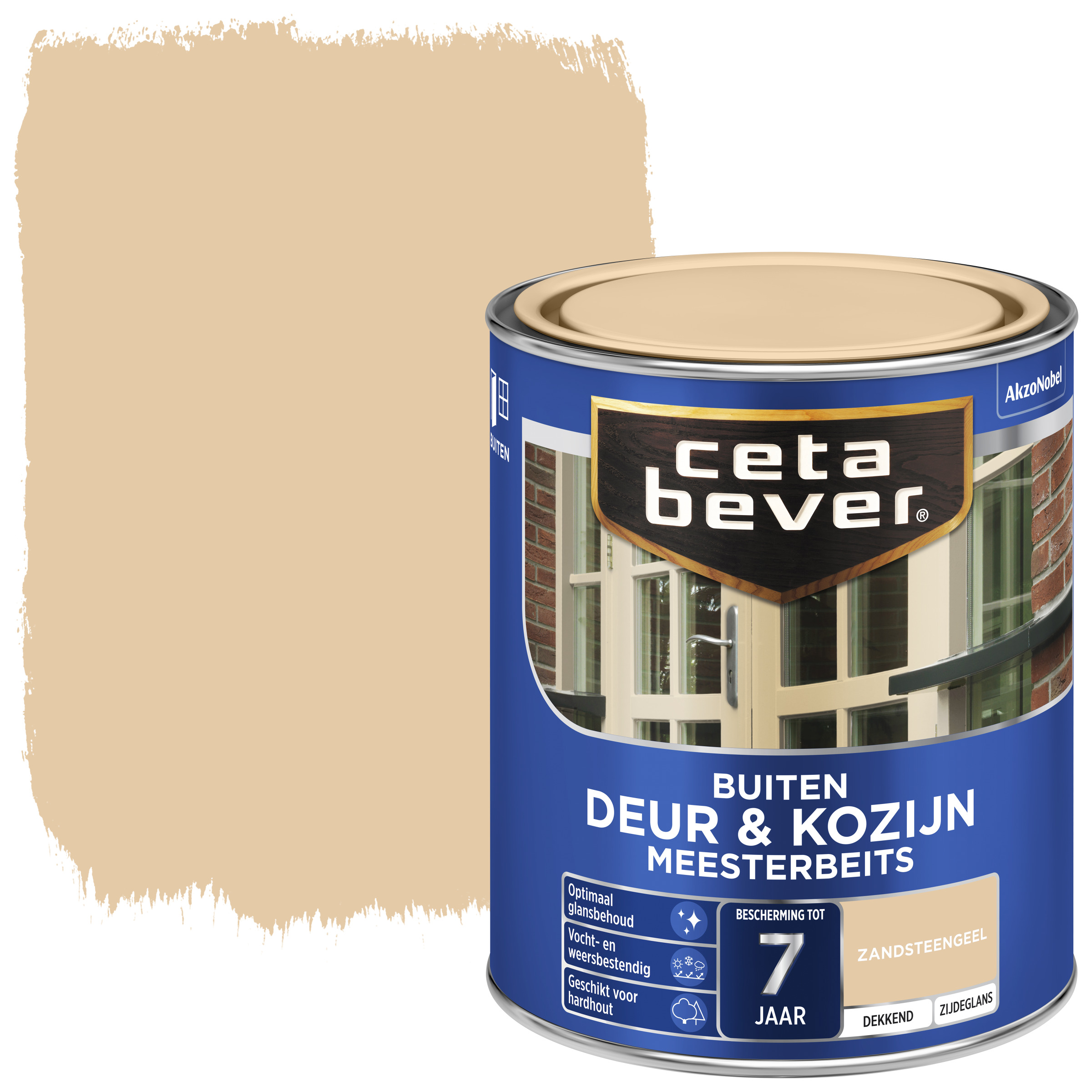 Cetabever Meesterbeits Deur Kozijn Dekkend Zandsteengeel Zijdeglans 750 Ml cetabever kopen in de aanbieding