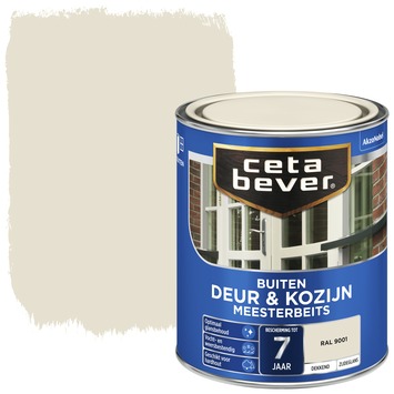 Algebraïsch geluk open haard Cetabever meesterbeits deur & kozijn dekkend RAL 9001 crème wit zijdeglans  750 ml kopen? buitenbeits | Karwei