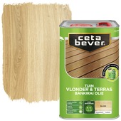 CetaBever Vlonder- & Terrasolie bankirai zijdemat transparant blank 4 liter