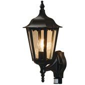 Konstsmide buitenlamp Firenze zwart up met bewegingssensors