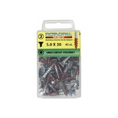 Rotadrill Torx schroeven platkop verzinkt 5,0x30 mm  - 30 stuks