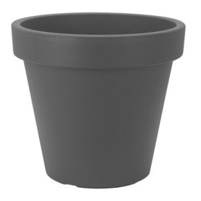 Bloempot antraciet kunststof Ø 30 cm
