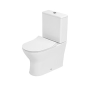 Newport duoblok toilet zonder spoelrand PK/muuraansluiting