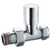 Haceka thermostatische radiatorkraan recht 15 mm