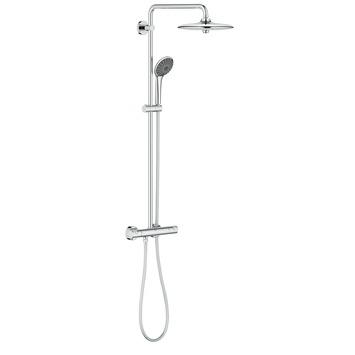 Grohe regendoucheset Quickfix Vitalio Joy met handdouche en thermostaatkraan 3 standen chroom