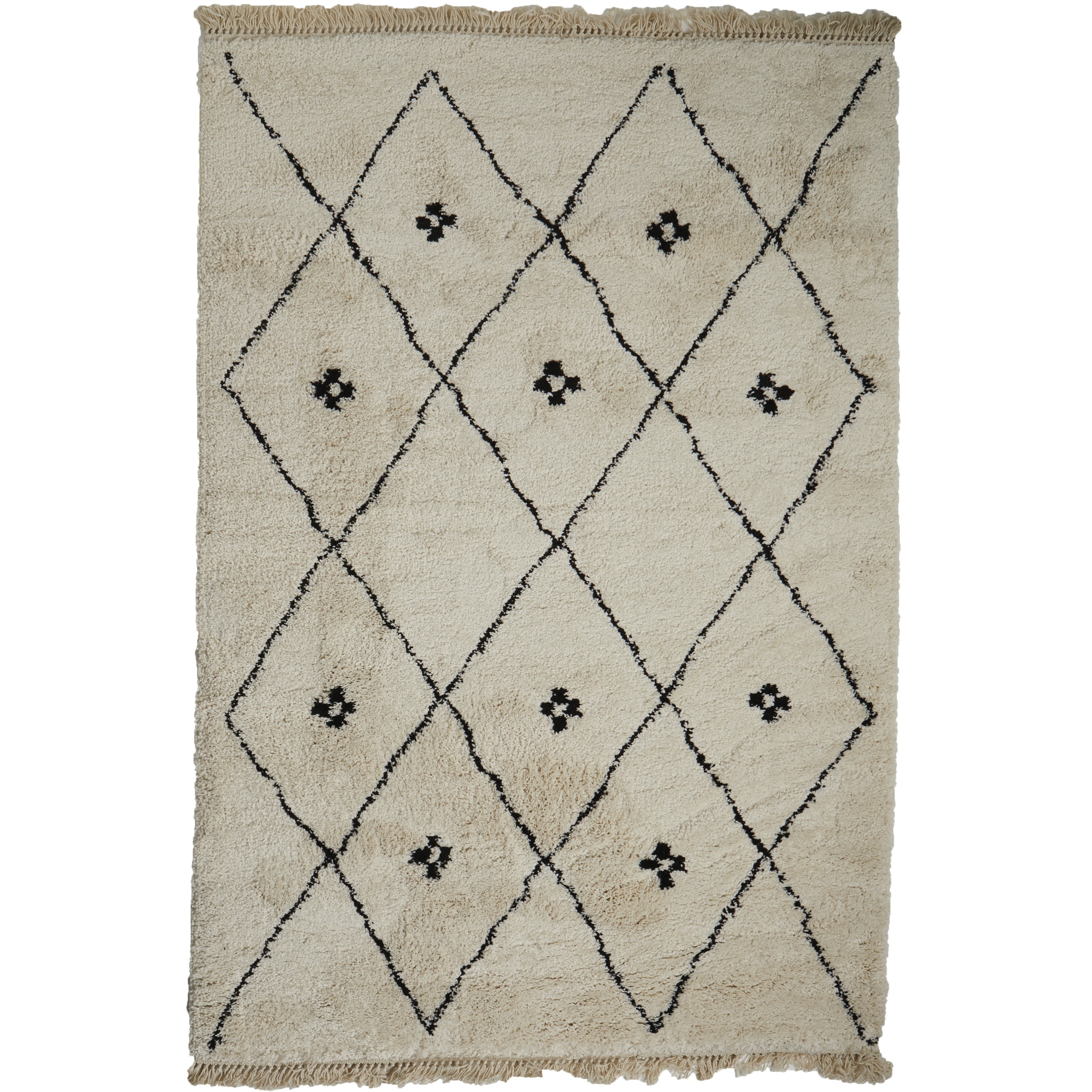 Varamin Vloerkleed Witzwart Bloem 35 Mm 160X230 huismerk kopen in de aanbieding