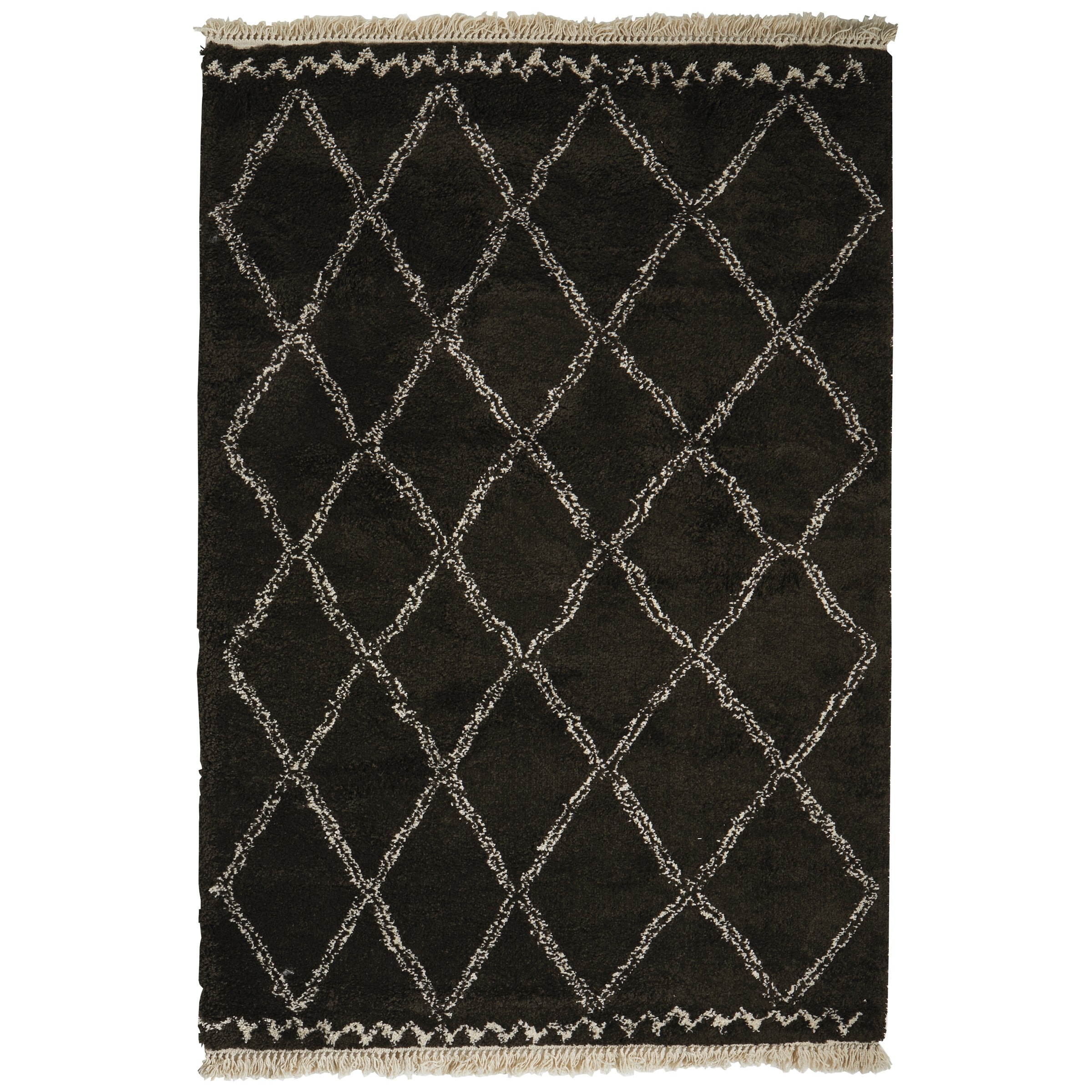 Varamin Vloerkleed Donker Bruinwit 35 Mm 160X230 huismerk kopen in de aanbieding