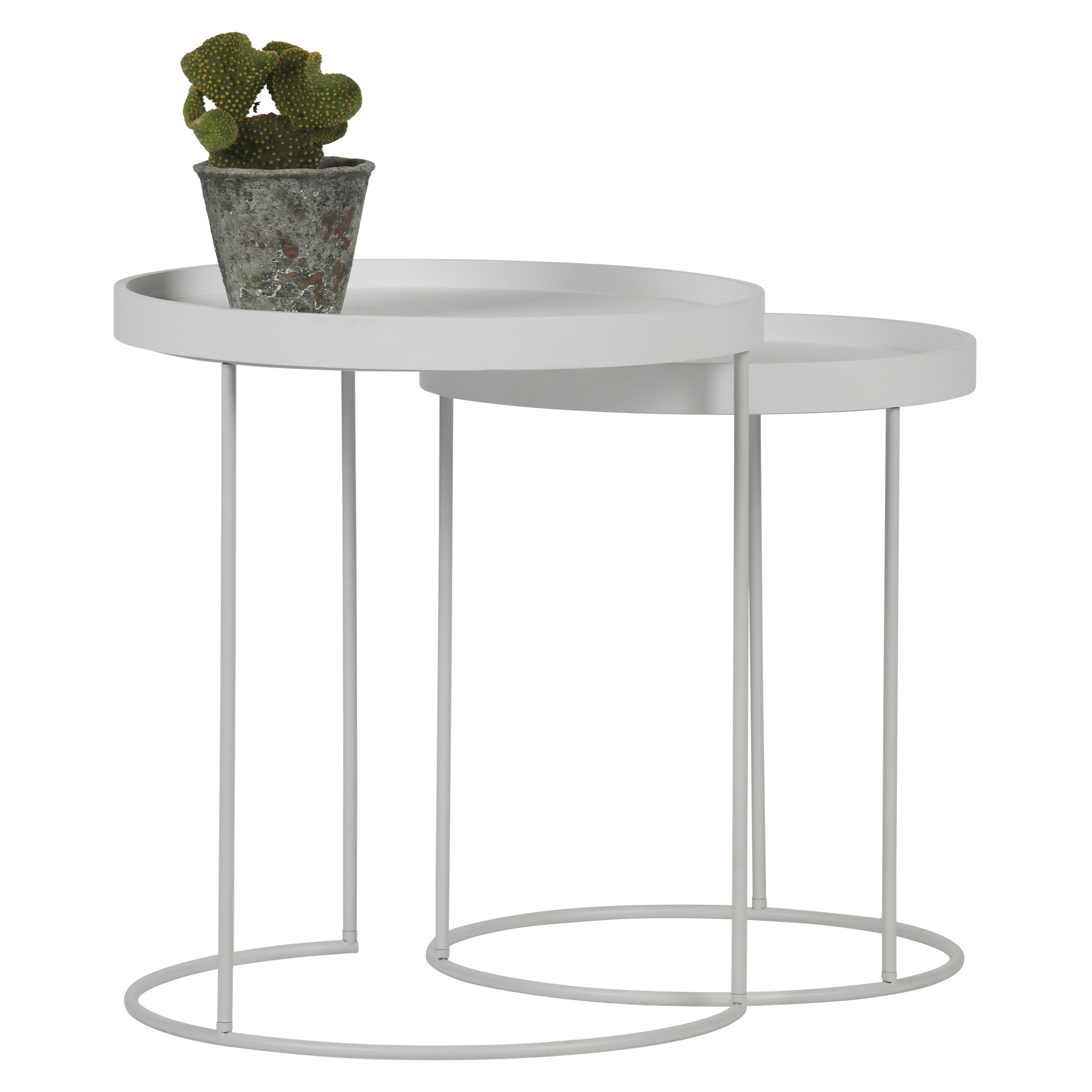 Karwei Woood Bijzettafel Jans Metaal Met Houten Blad Wit karwei kopen in de aanbieding