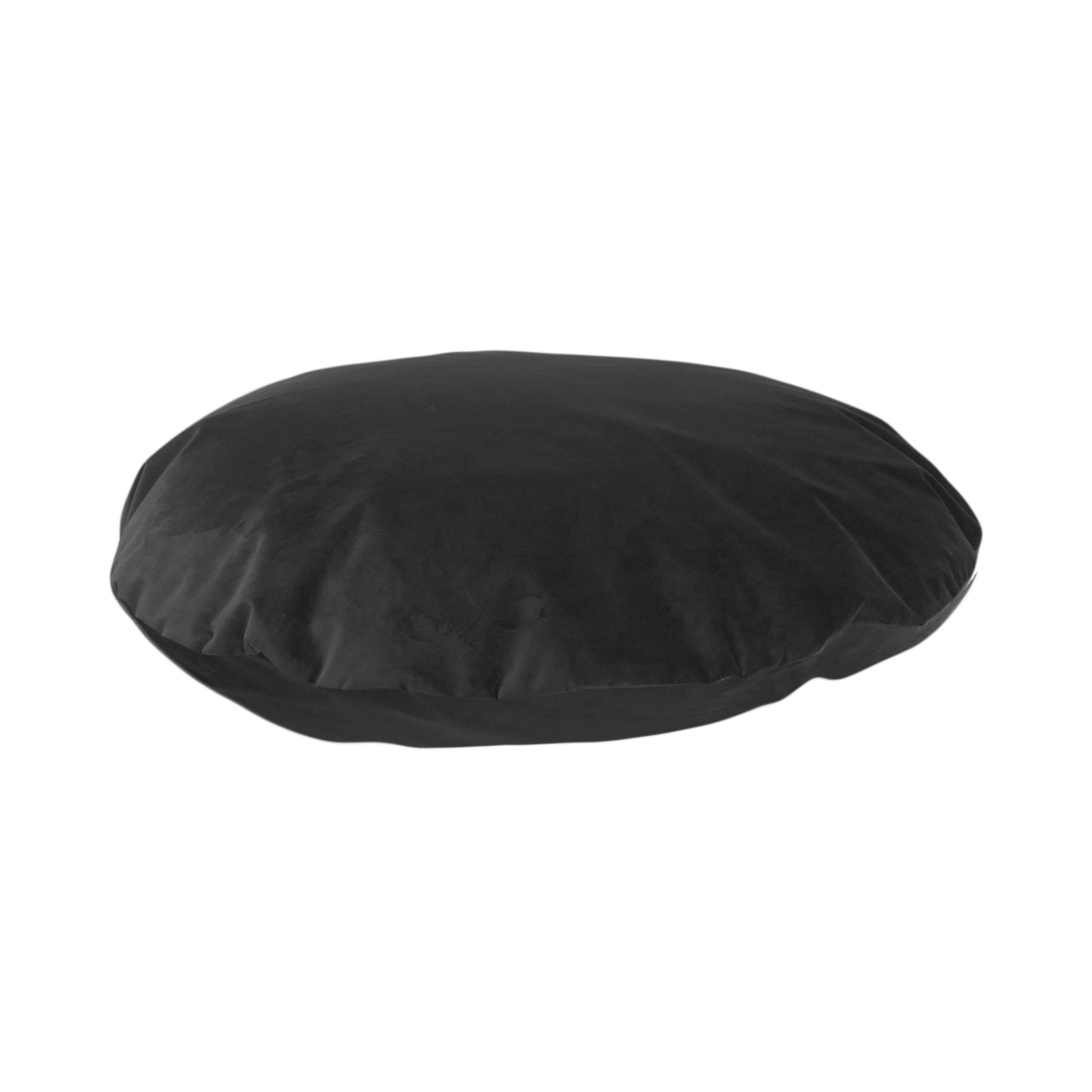 Kussen Fluweel Rond Antraciet 100X100 huismerk kopen in de aanbieding