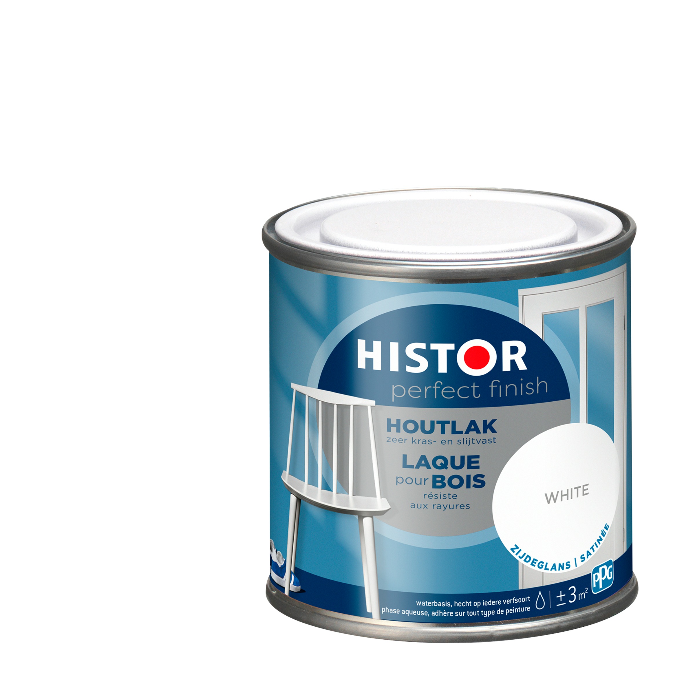 Histor Perfect Finish Houtlak Zijdeglans 7000 Wit 250 Ml histor kopen in de aanbieding