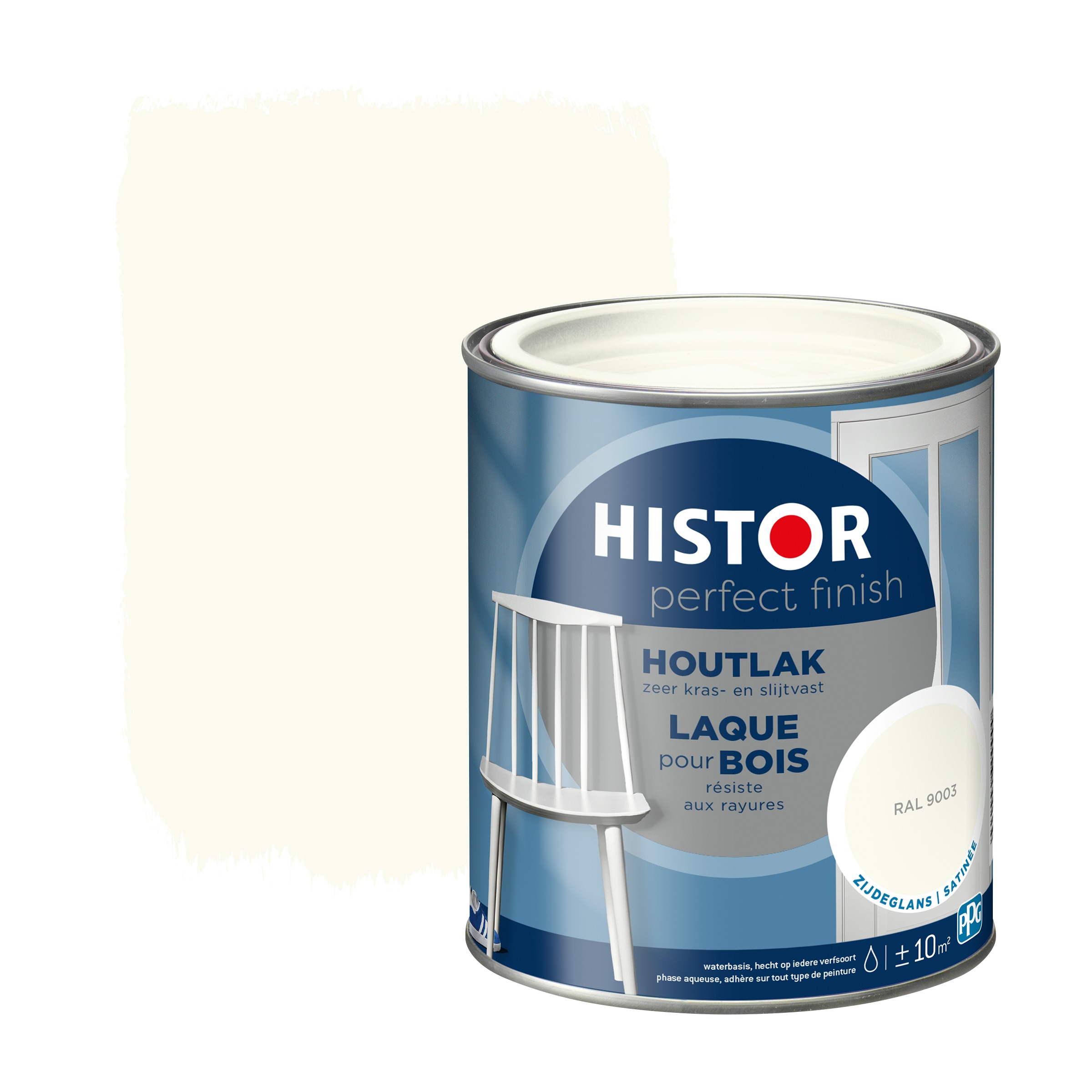 Histor Perfect Finish Houtlak Zijdeglans Ral 9003 750 Ml histor kopen in de aanbieding