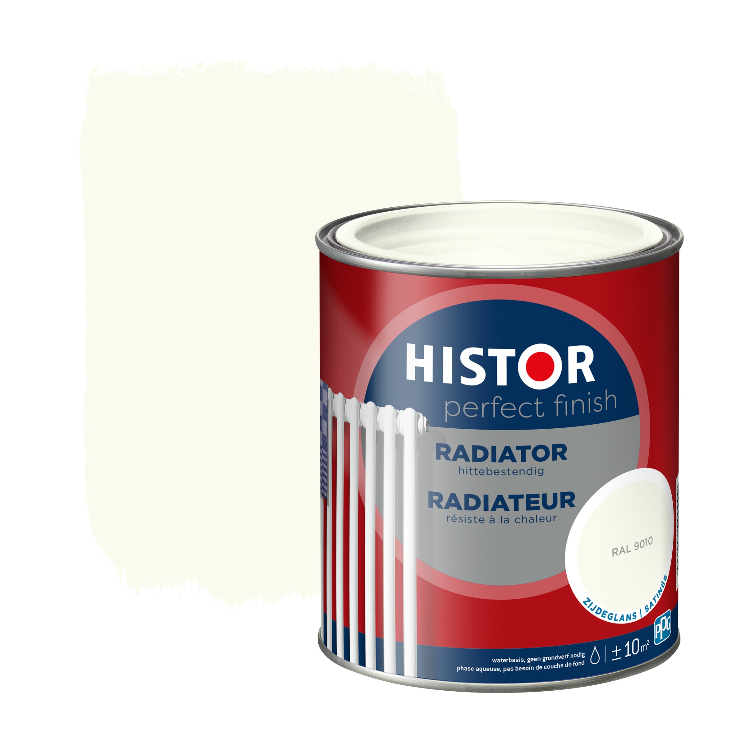 Histor Perfect Finish Radiator Zijdeglans Ral 9010 750 Ml histor kopen in de aanbieding