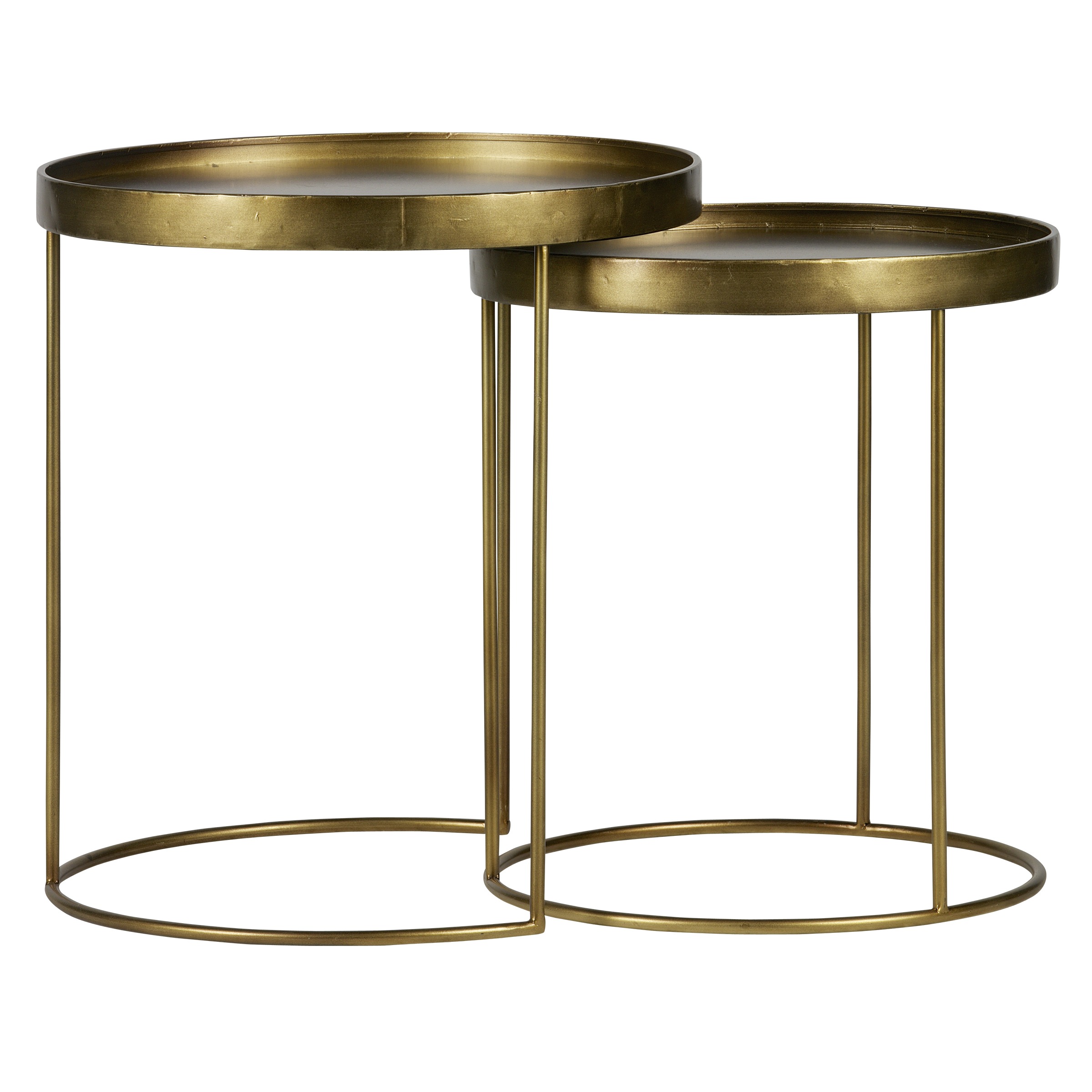 Karwei Bijzettafel Lana Metaal Messing Set Van 2 Stuks karwei kopen in de aanbieding