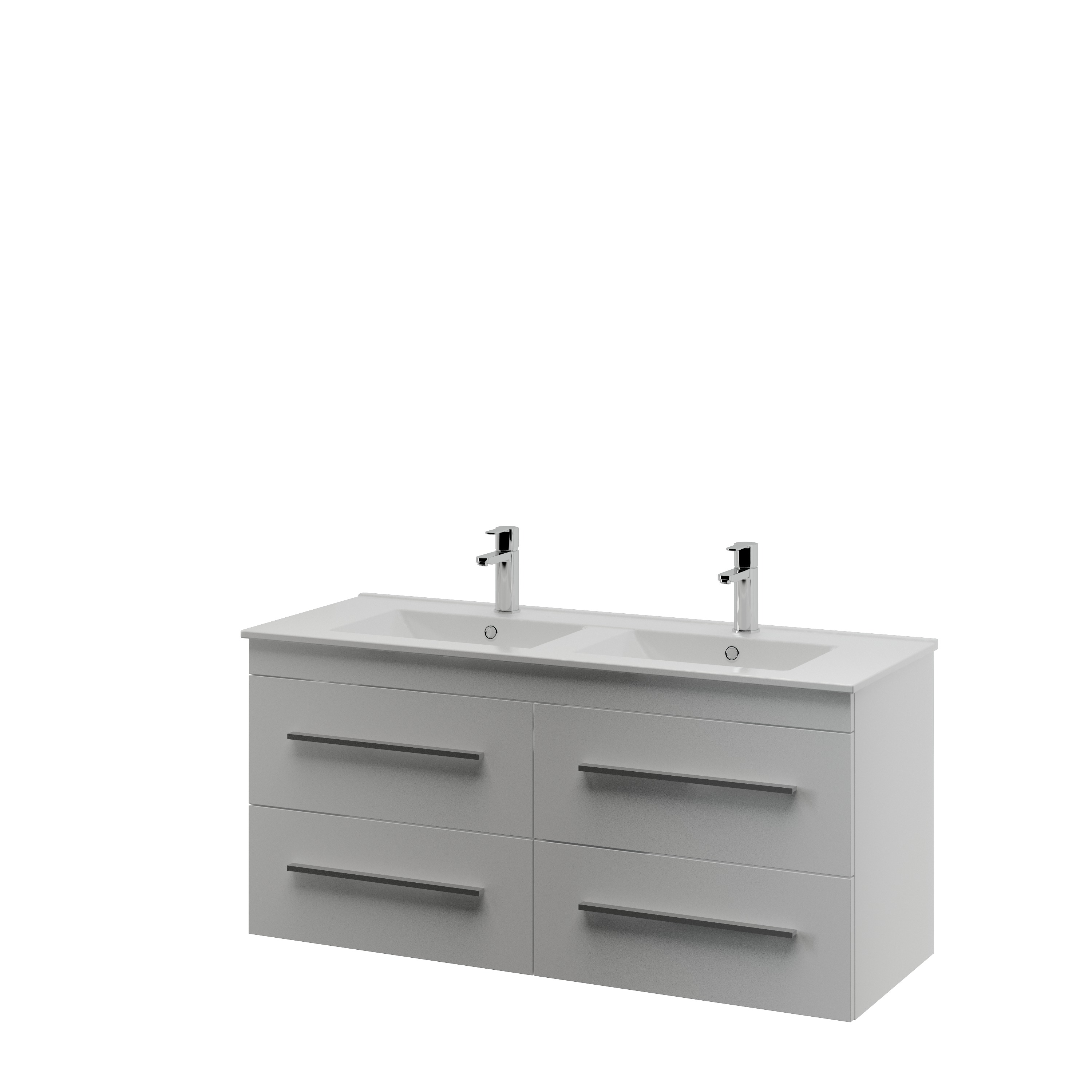 Bruynzeel Optima Badkamermeubel Set 120Cm Mat Wit Met Profielgreep bruynzeel kopen in de aanbieding