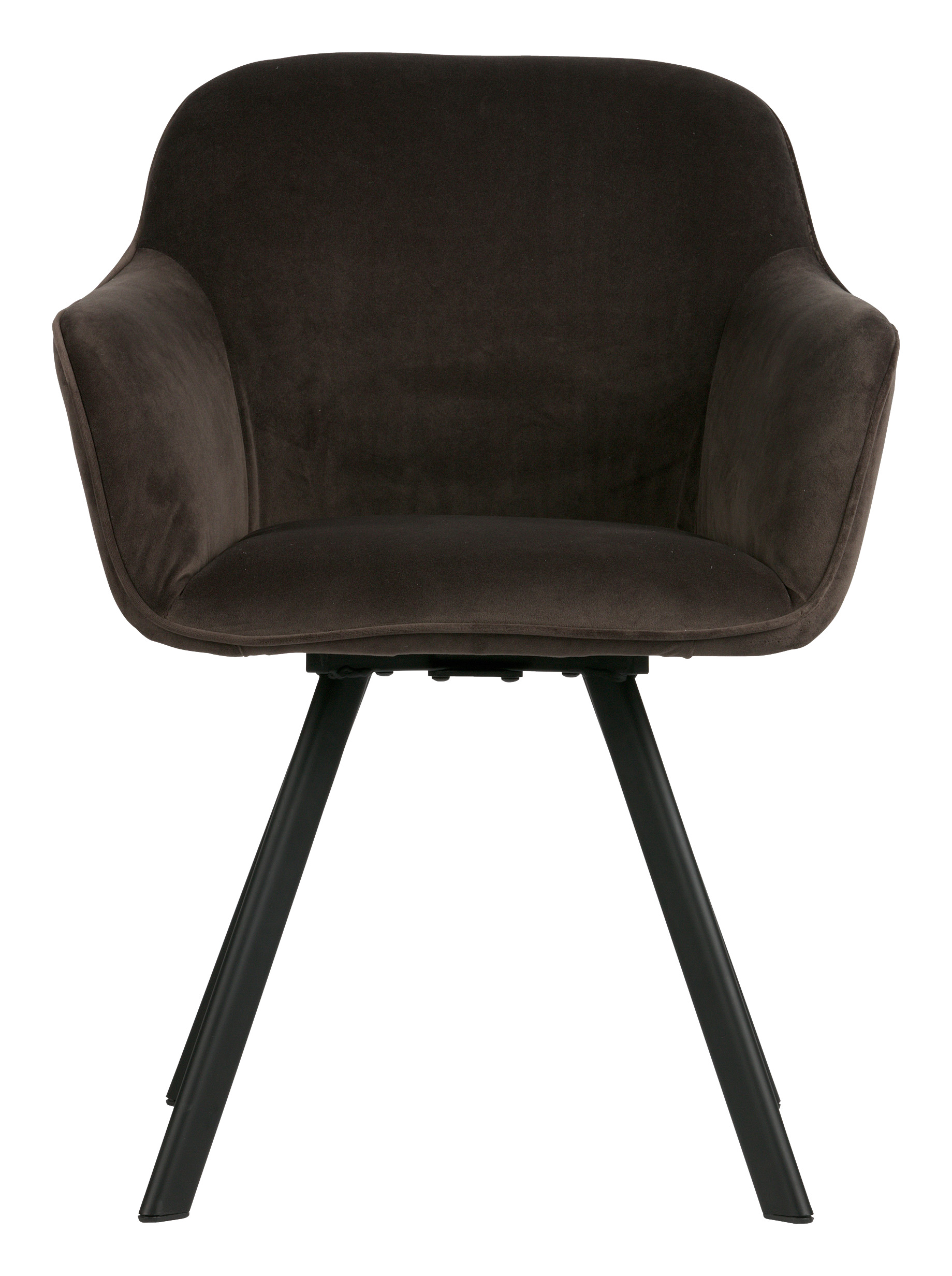 Woood Eetkamerstoel Viggo Velvet Antraciet Per 2 Stuks woood kopen in de aanbieding