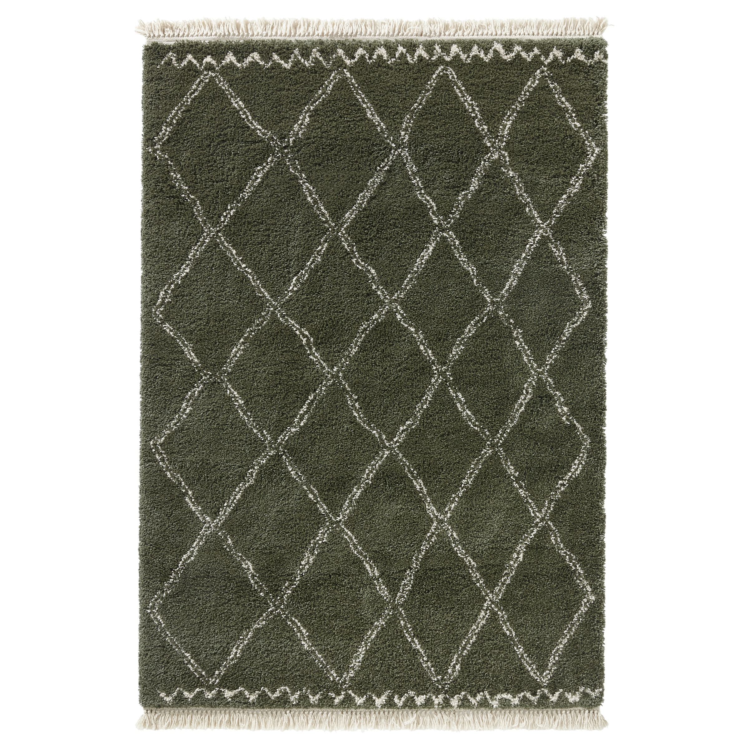 Varamin Vloerkleed Donker Groenwit 35 Mm 200X290 huismerk kopen in de aanbieding