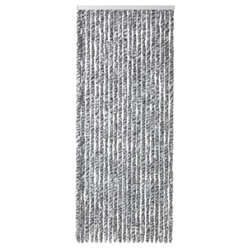Kattenstaarten zwart/wit gemêleerd 100x230 cm