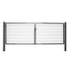 Giardino dubbele tuinpoort Roma/Milano antraciet 120 x 400 cm (2 x 200 cm)