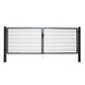 Giardino dubbele tuinpoort Roma/Milano zwart 180 x 400 cm (2 x 200 cm)