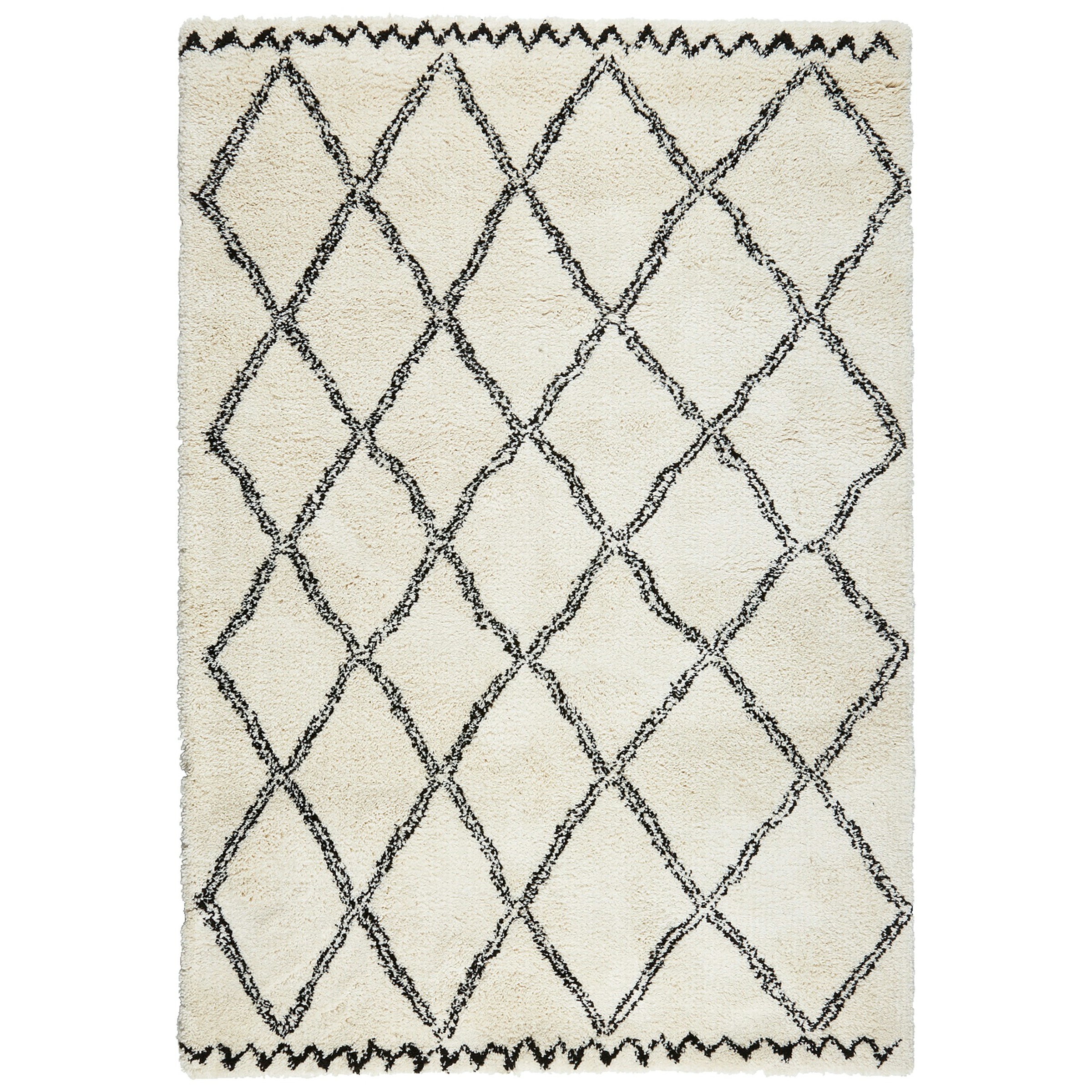 Varamin Vloerkleed Zwartwit 35 Mm 200X290 huismerk kopen in de aanbieding