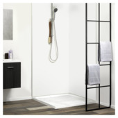 Dumawall XL kunststof wandbekleding White 4,68m² 90x260cm - 2 stuks