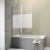 Sealskin Badwand Code L 2-delig 110x152 cm met Gesatineerde Band