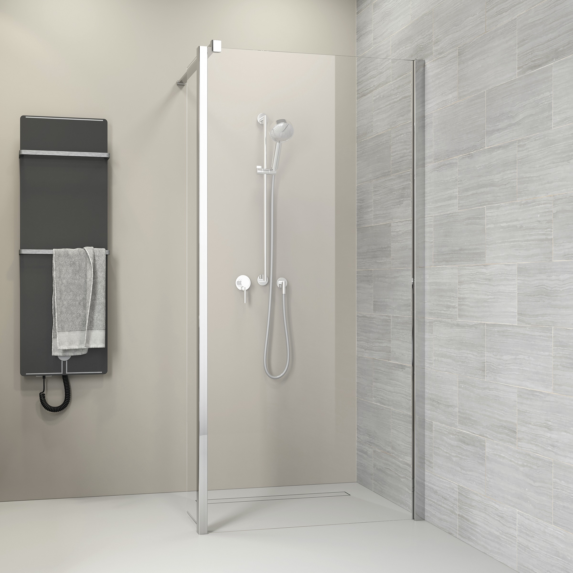 Sealskin Get Wet Inloopdouche Code A1 R 100X197 sealskin kopen in de aanbieding