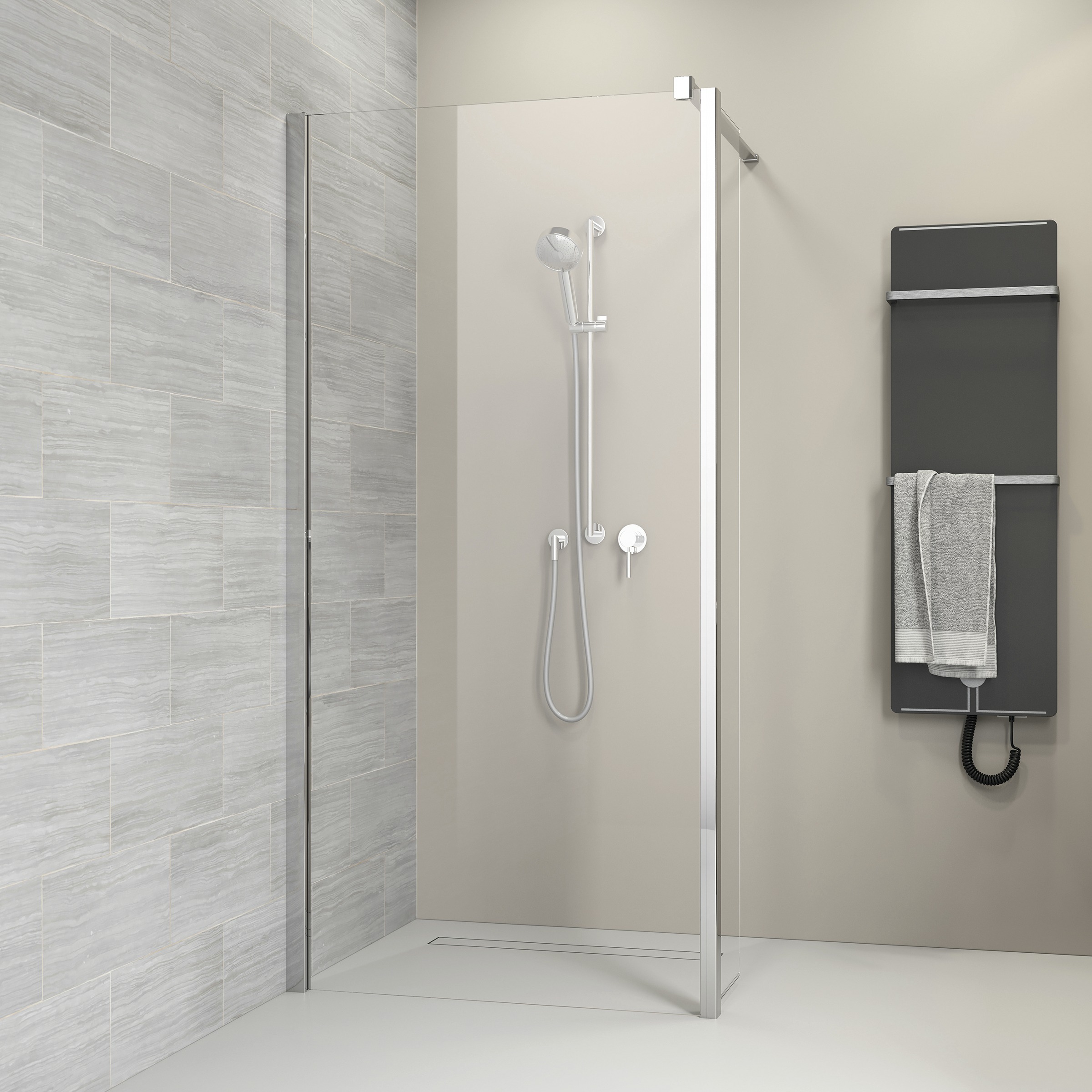 Sealskin Get Wet Inloopdouche Code A1 L 100X197 sealskin kopen in de aanbieding