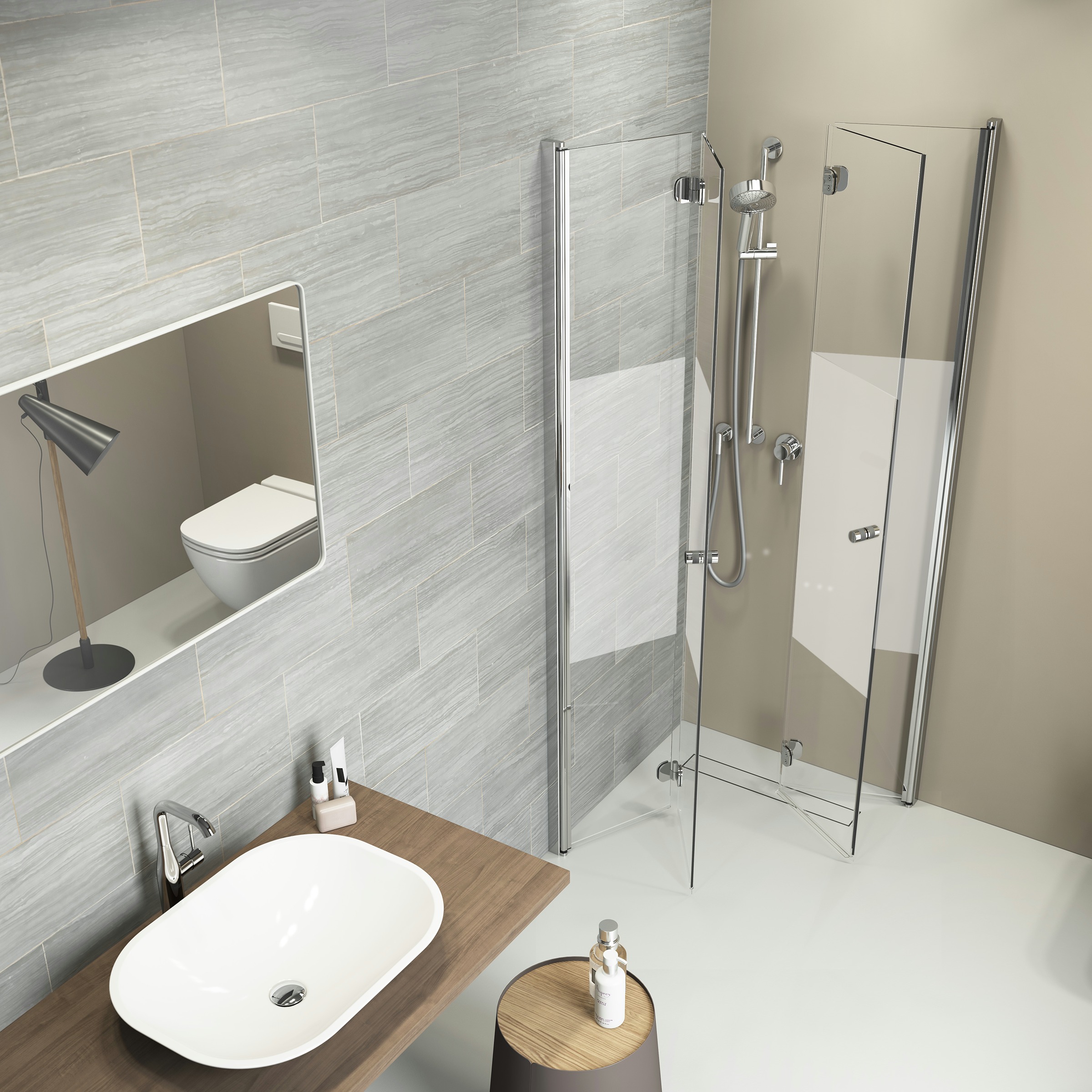 Sealskin Get Wet Douchecabine Code Hoekinstap Vouwdeur 90X197 Cm Met Gesatineerde Band sealskin kopen in de aanbieding