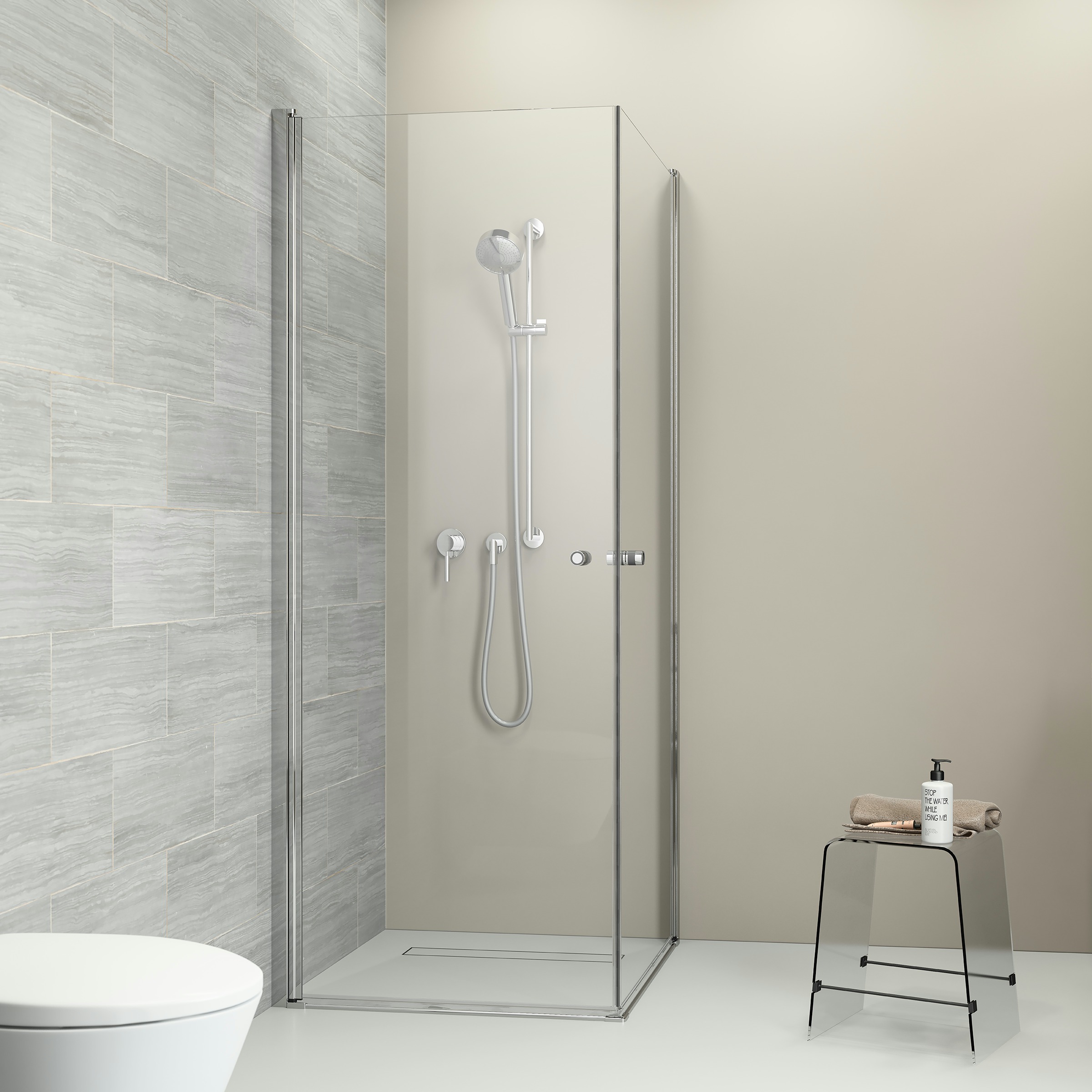 Sealskin Get Wet Douchecabine Code Hoekinstap 2 Delig 80X197 sealskin kopen in de aanbieding