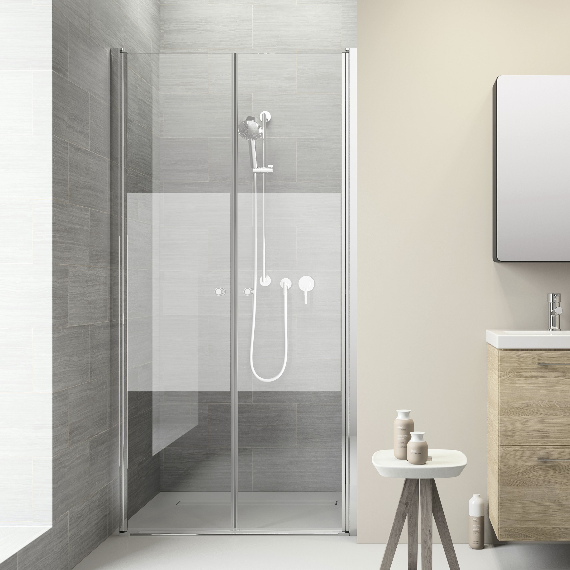 Sealskin Get Wet Pendeldeur Voor Nis Code 90X197 Cm Met Gesatineerde Band sealskin kopen in de aanbieding