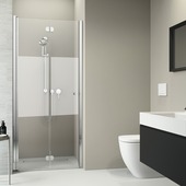 Sealskin Vouwdeur voor Nis Code L 90x197 cm met Gesatineerde Band