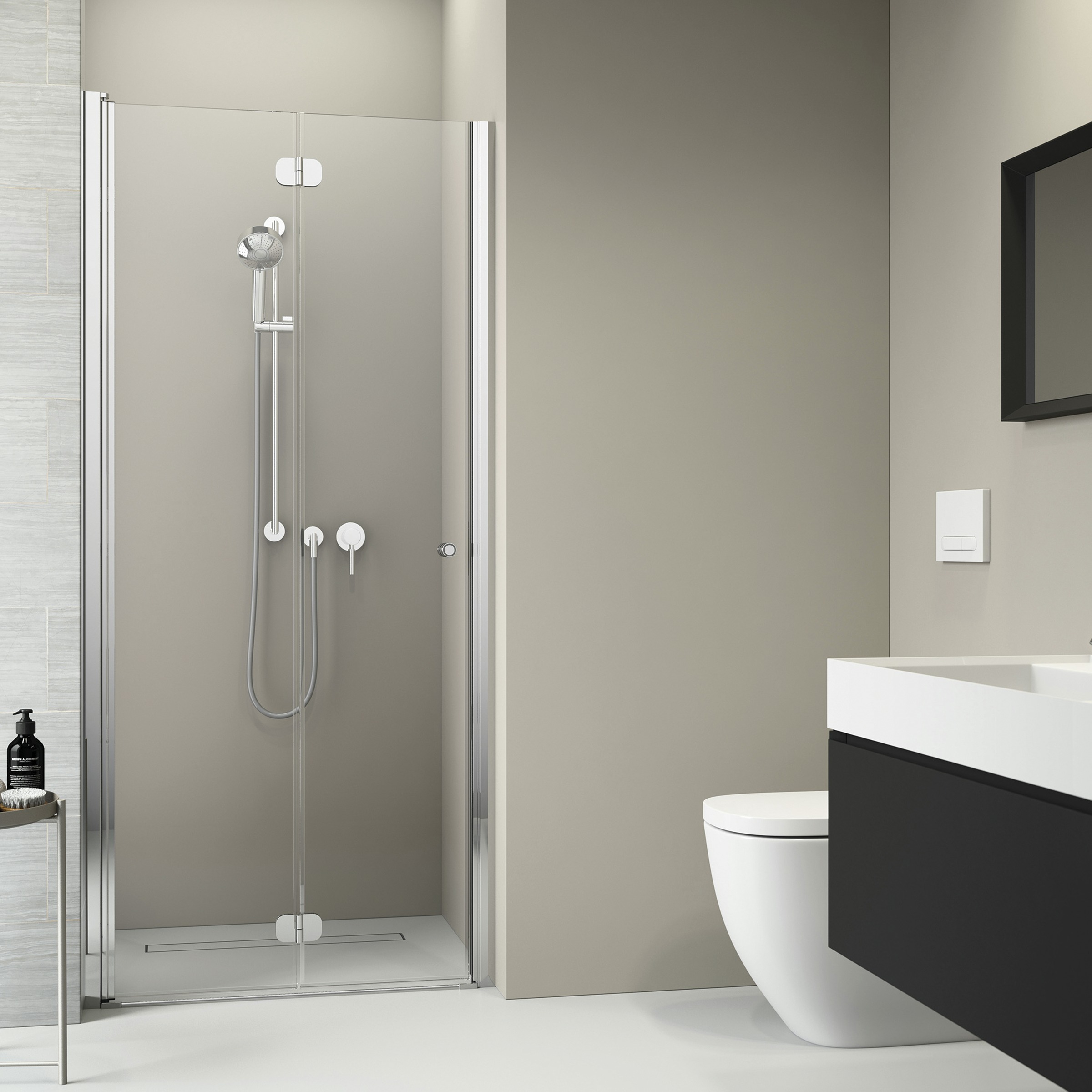 Sealskin Get Wet Vouwdeur Voor Nis Code L 80X197 sealskin kopen in de aanbieding