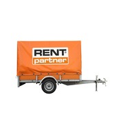 Aanhangwagen enkelasser met huif