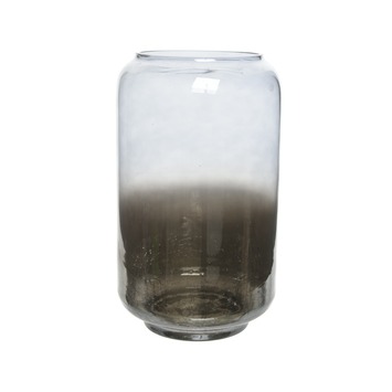 Windlicht glas vervaagd blauw Ø 15 cm