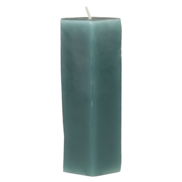 Kaars Hexagon jade ø7x16 cm