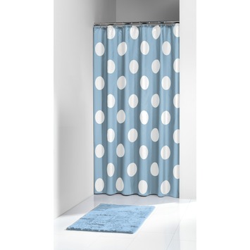 Sealskin Polka douchegordijn 1800 x 2000mm blauw