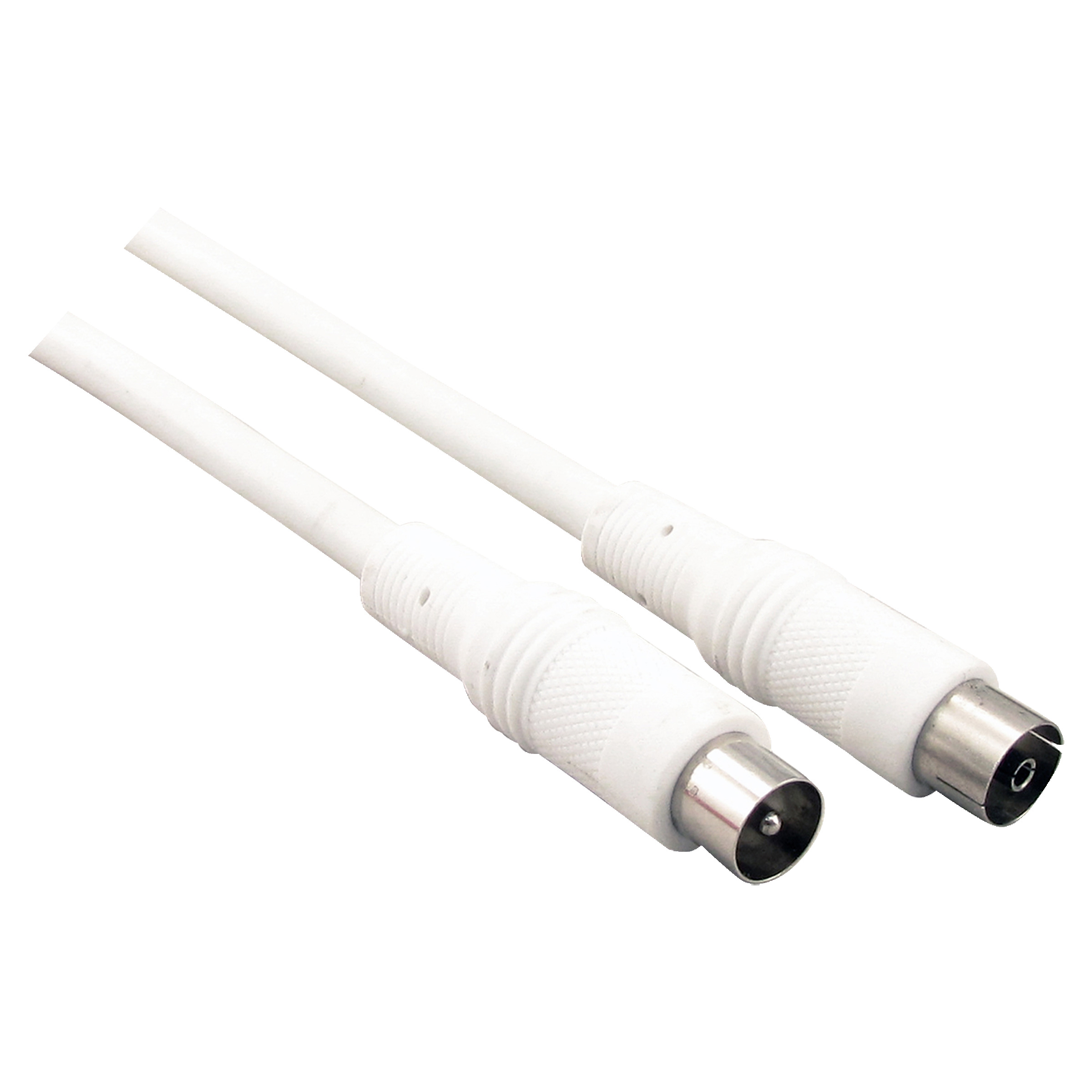 Qlink Q Link Coax Kabel 3 Meter Stekker Recht Wit Kabelkeur qlink kopen in de aanbieding