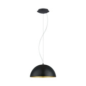 Eglo hanglamp Gaetano zwart/goud Ø38 cm 