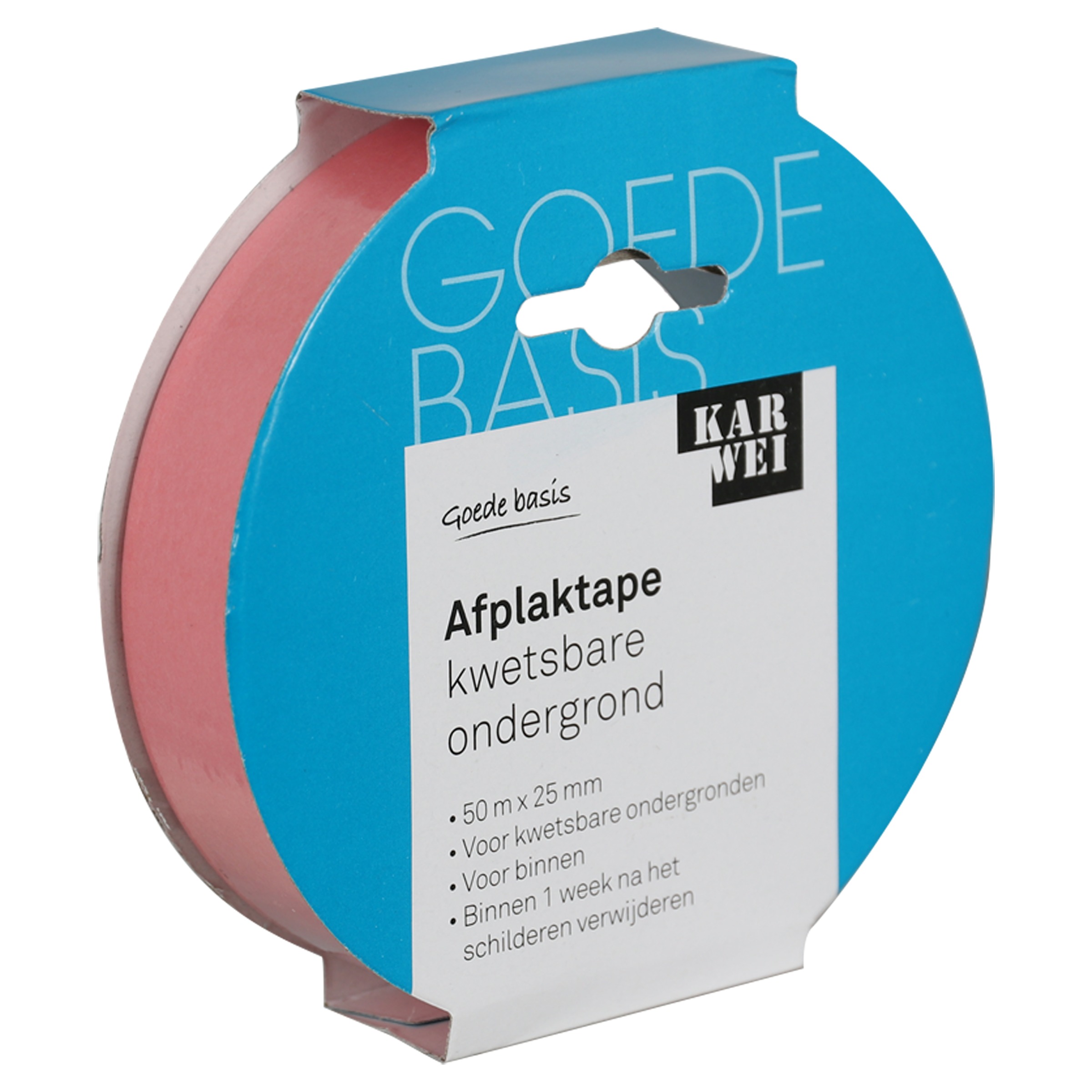 Karwei Afplaktape Kwetsbare Ondergrond 50Mx25Mm karwei kopen in de aanbieding