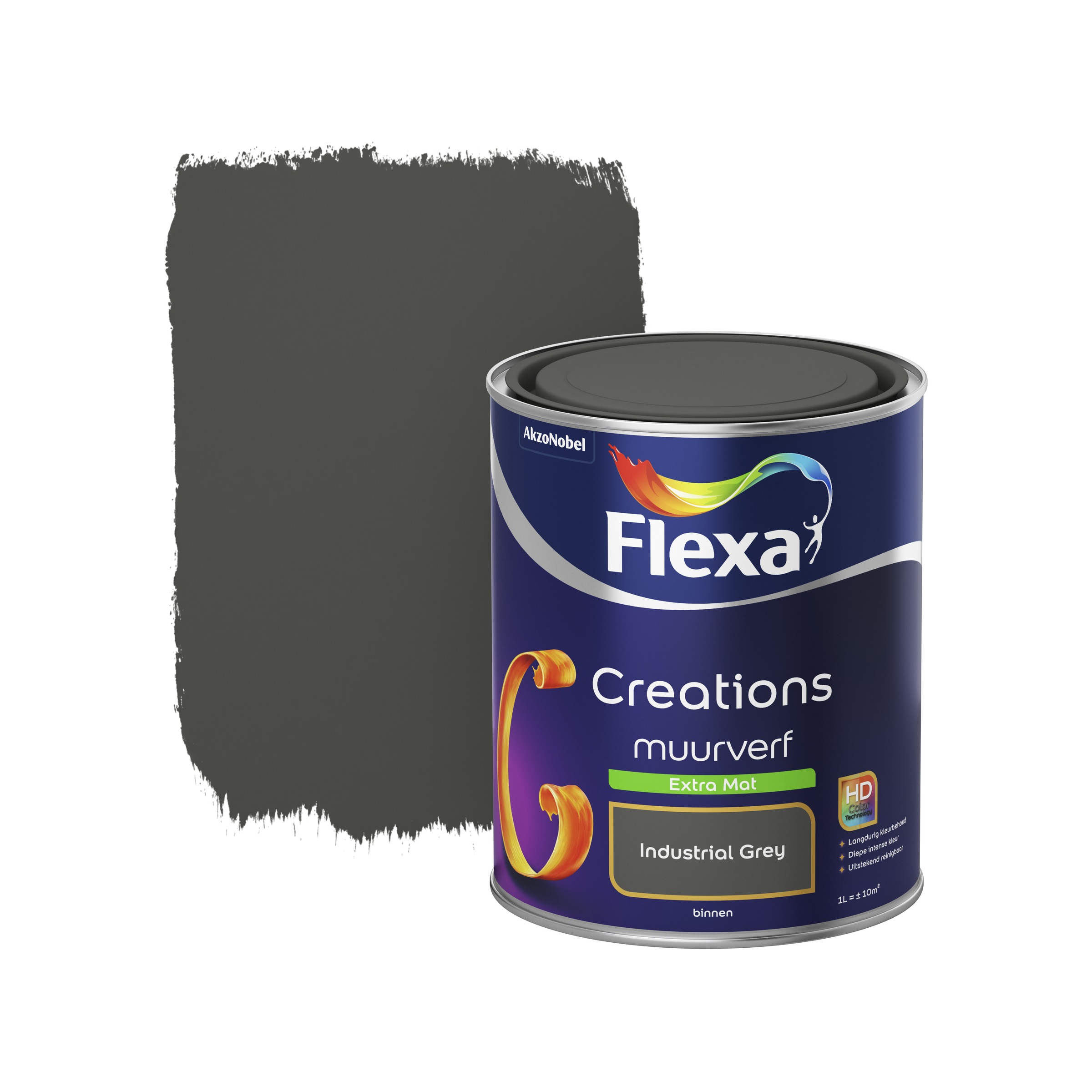 Flexa Creations Muurverf Extra Mat Industrial Grey 1 flexa kopen in de aanbieding