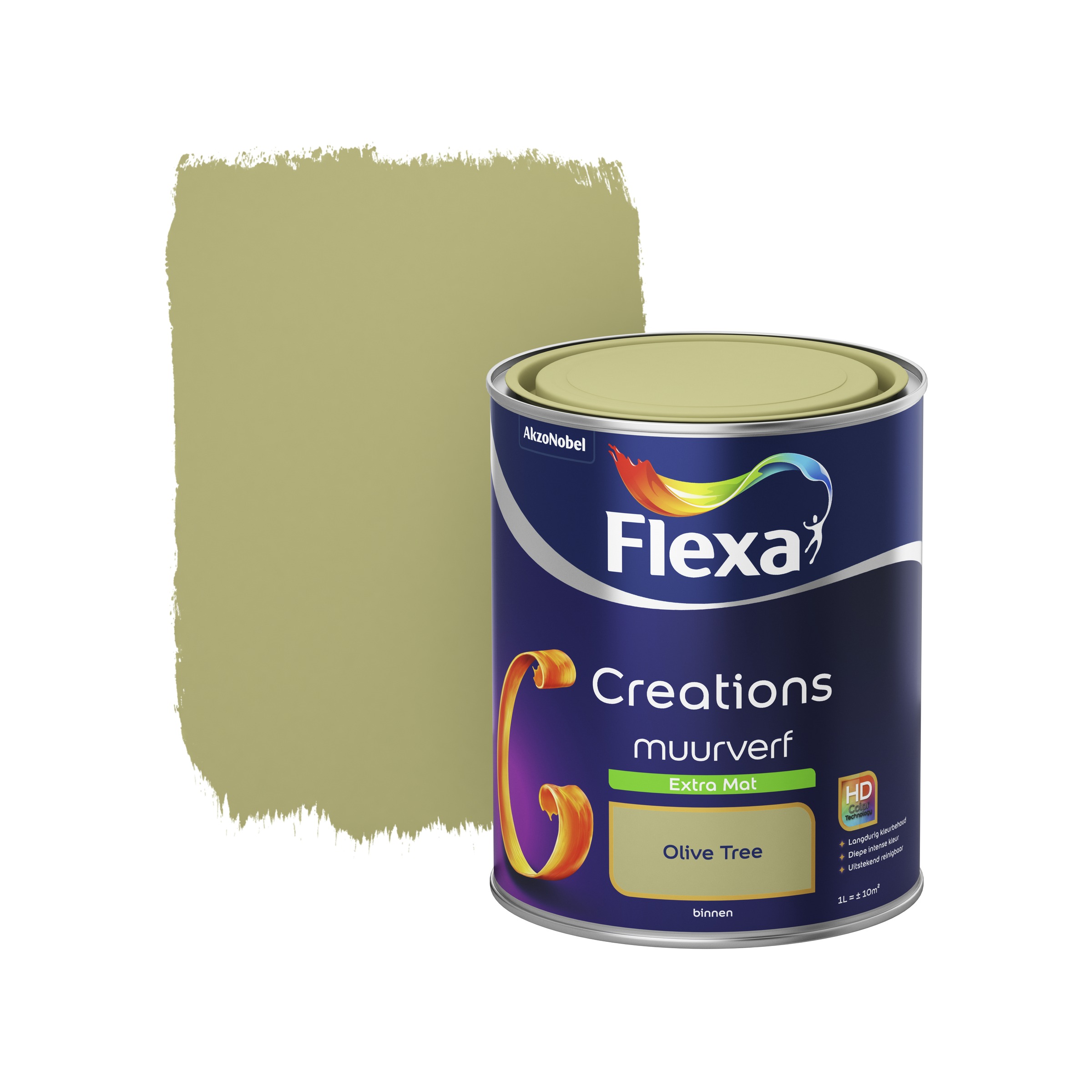 Flexa Creations Muurverf Extra Mat Olive Tree 1 flexa kopen in de aanbieding