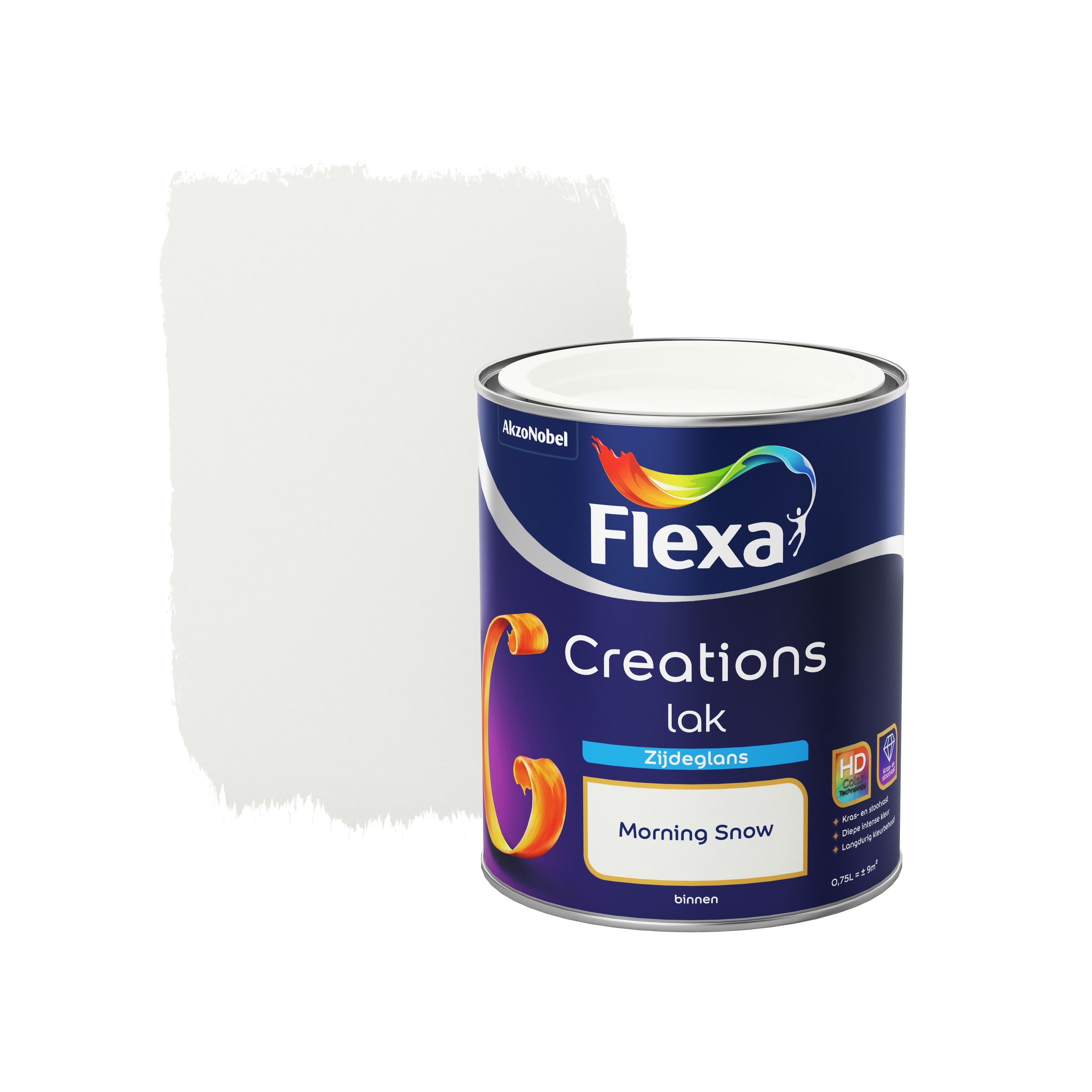Flexa Creations Lak Zijdeglans Morning Snow 750 Ml flexa kopen in de aanbieding