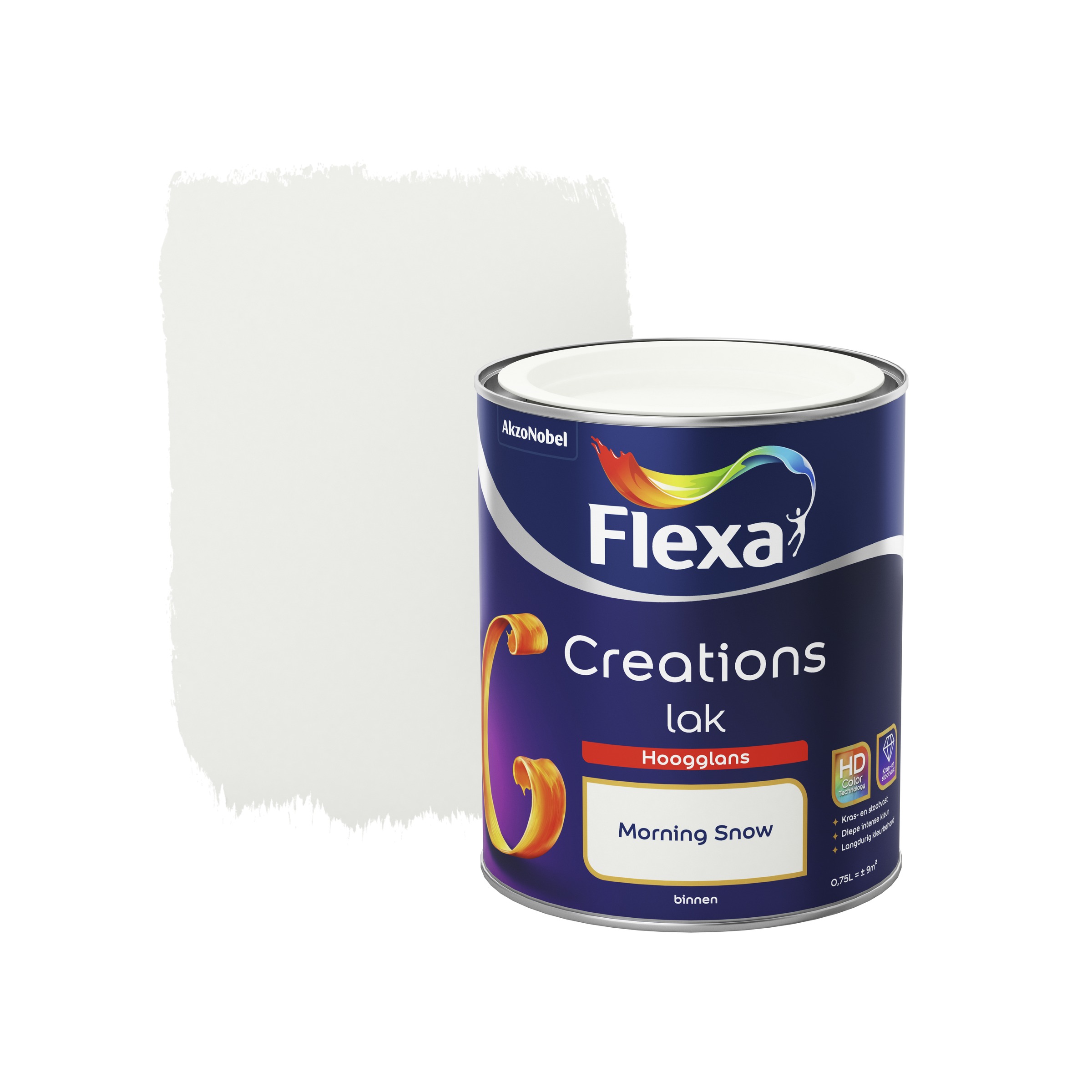 Flexa Creations Lak Hoogglans Morning Snow 750 Ml flexa kopen in de aanbieding