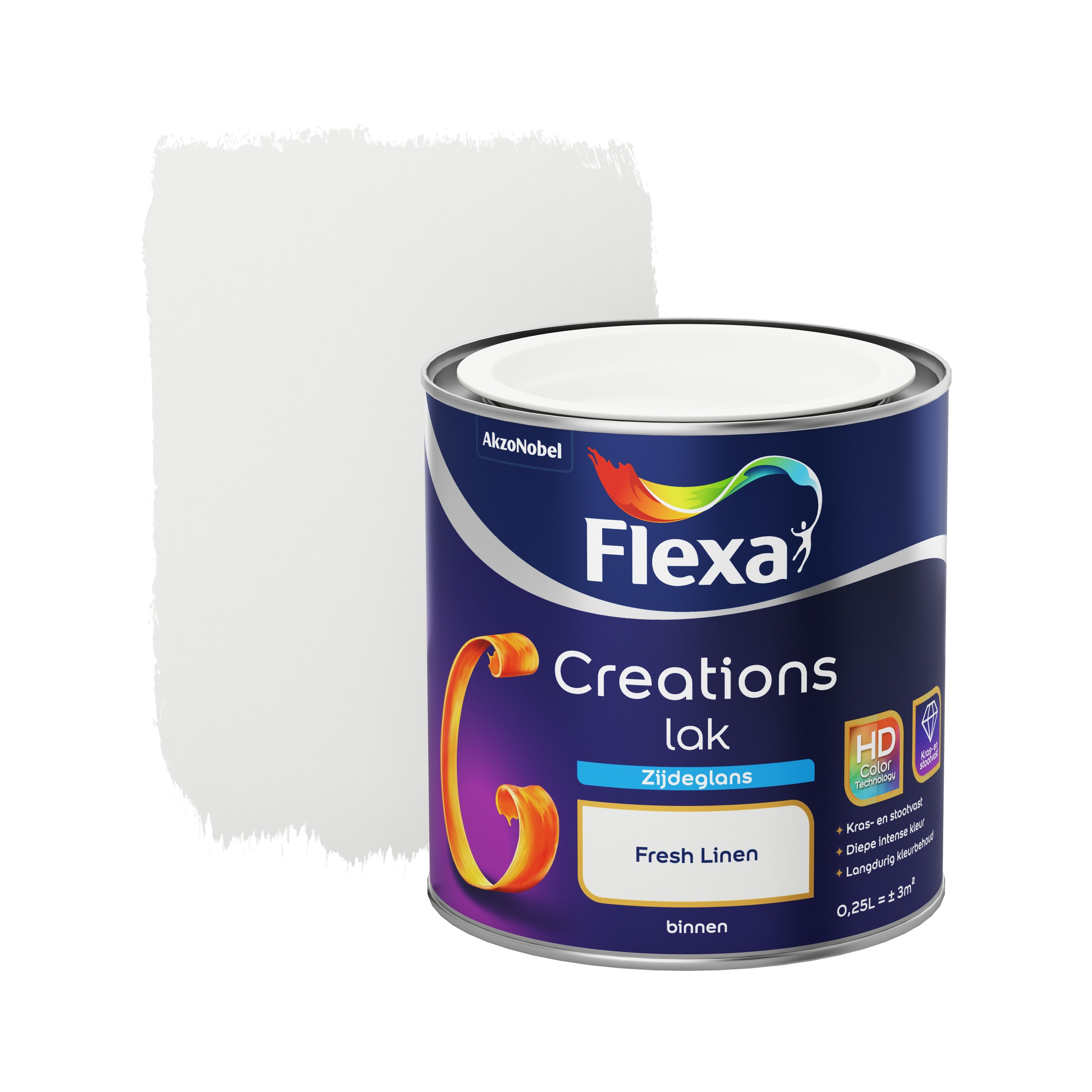 Flexa Creations Binnenlak Fresh Linen Zijdeglans 250 Ml flexa kopen in de aanbieding