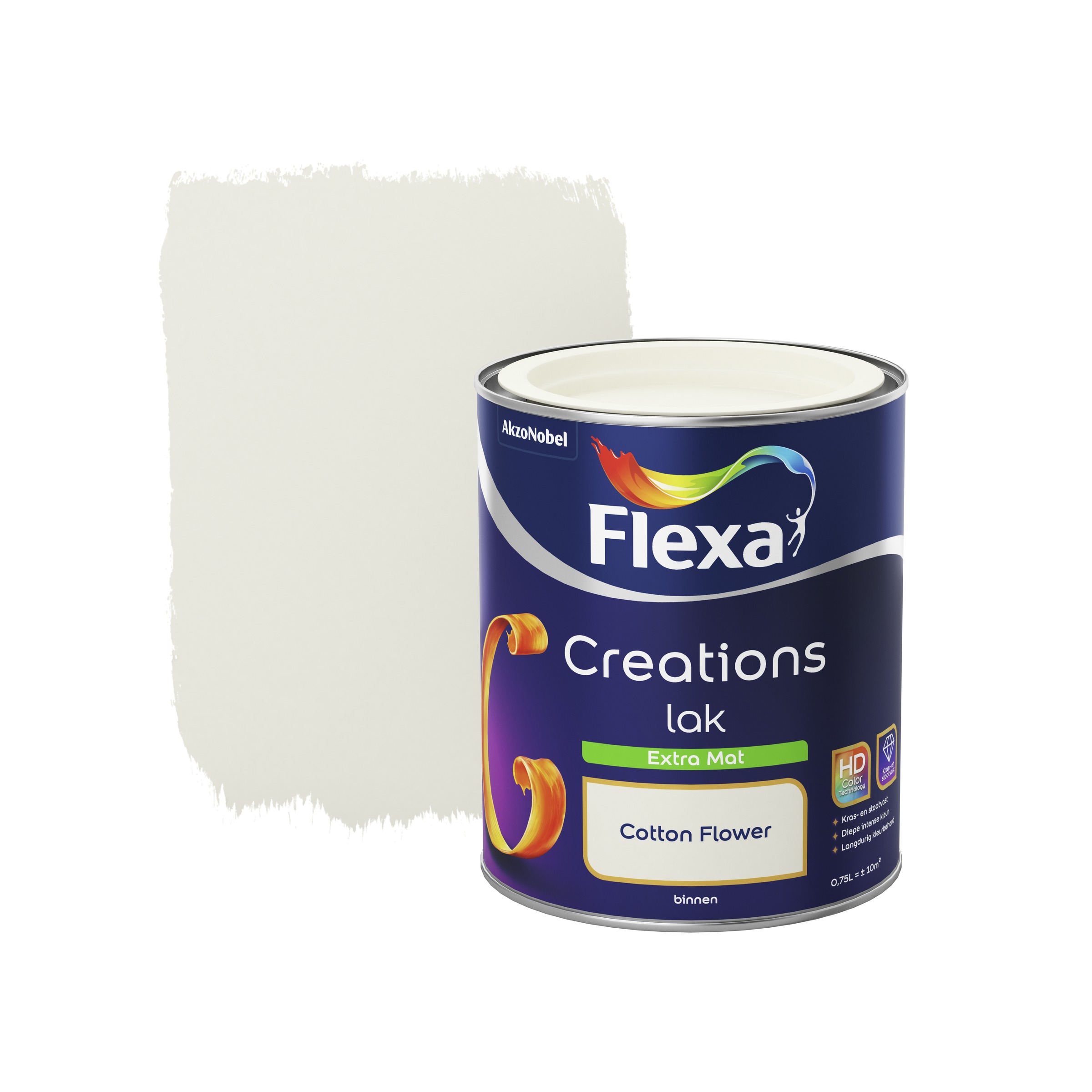 Flexa Creations Binnenlak Cotton Flower Extra Mat 750 Ml flexa kopen in de aanbieding